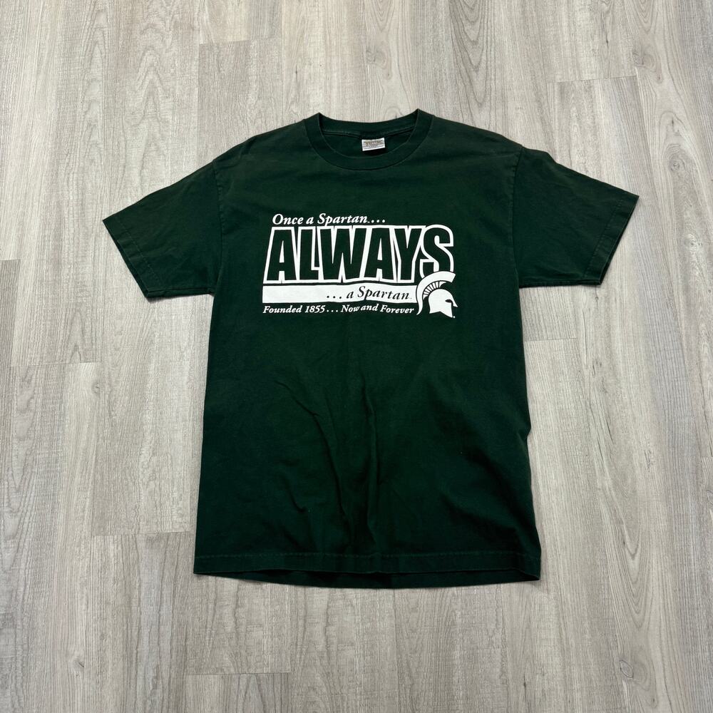 Vintage One A Spartan Always A Spartan Shirt Men's Large y2k Michigan State MSU